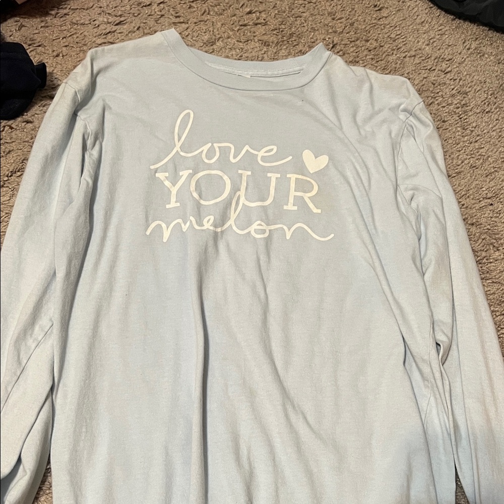 Love Your Melon Sky Blue Long Sleeve Tee